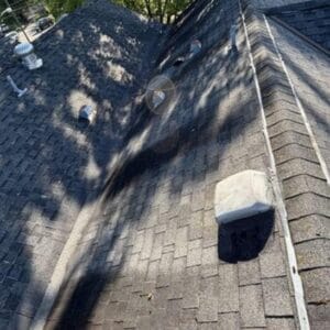 The valleys are heavily worn, and the SBS is cracked. 